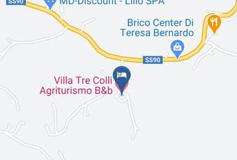 Villa Tre Colli Agriturismo B&b Carta Geografica - Campania - Avellino