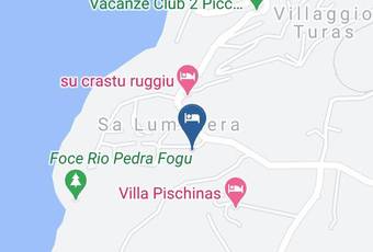 Villa Turquoise Carta Geografica - Sardinia - Oristano