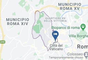 Villa Vaticana Carta Geografica - Latium - Rome
