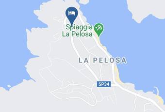 Villetta Sul Mare Davanti Lasinara Carta Geografica - Sardinia - Sassari