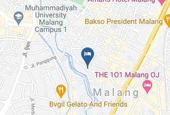 Vintage 58 Female Area Mapa - East Java - Kota Malang