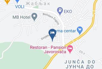 Vojinovic Apartman Map - Montenegro - Zabljak