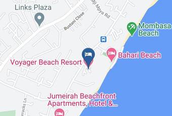 Voyager Beach Resort Map - Coast - Mombasa
