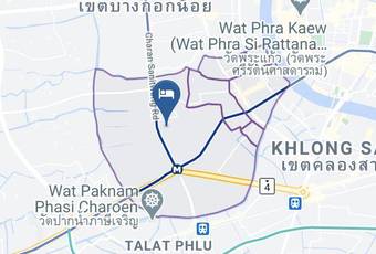 West Wing Mansion Map - Bangkok City - Bangkok Yai District