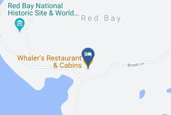 Whaler\'s Restaurant & Cabins Map - Newfoundland And Labrador - Division 10
