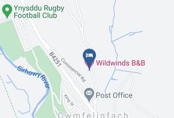 Wildwinds B&b Map - Wales - Caerphilly