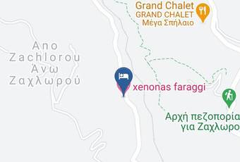 Xenonas Faraggi Map - Western Greece - Achaea