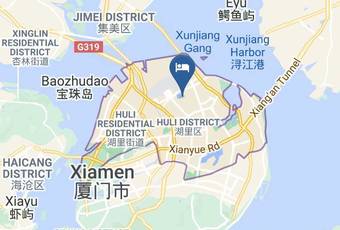 Xiamen Blue Sky Apartment Mapa
 - Fujian - Xiamen