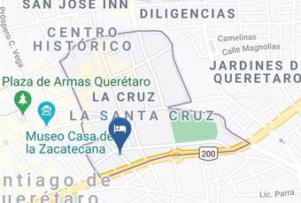 Zarzarosa Hotel Boutique Mapa - Queretaro - Santiago De Queretaro